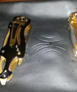 MTECH USA MT-A705 Series – Spring Assisted Folding Knife, Pocket Clip, Tactical, EDC, Self Defense Black/Gold 4.5-inch closed 36 81UeyyPR4fL