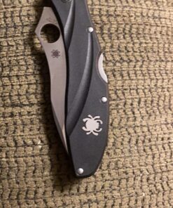 Spyderco CENTOFANTE 3 Prestige Folding Utility Pocket Knife with 3.14" VG-10 Stainless Steel Hollow Ground Blade and Lightweight FRN Handle - PlainEdge - C66PBK3 20 81UfR0PpQL