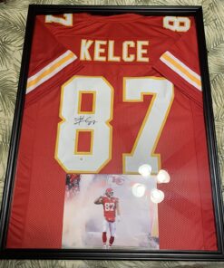 Jersey Display Frame Case Lockable, Large Sport Jersey Shadow Box with 98% UV Protection Acrylic and Hanger for Baseball Basketball Football Soccer Hockey Sport Shirt and Uniform (Black Finish) Black Finish 44 81UfR2pidlL