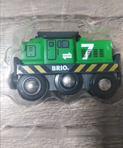 BRIO World 33214 - Freight Battery Engine - 1 Piece Wooden Toy Train Set for Kids Age 3 and Up, Green 24 81Uh13VeSML