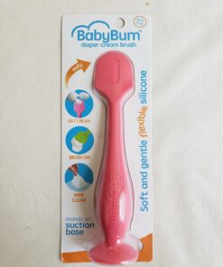 Bumco Baby Diaper Rash Cream Applicator - Baby Bum Brush Diaper Cream Spatula for Butt Paste Diaper Cream - Newborn Baby Essentials, Perfect for Baby Registry, Baby Shower Gifts - Pink 32 81UlaicoLVL