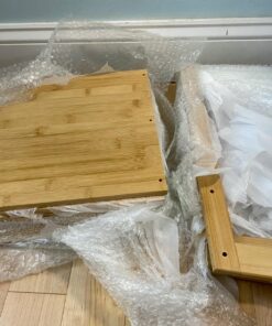 LASUAVY Bamboo Nightstands Set of 2 – Stackable Side Tables with Open Storage Compartment – Rustic Wood Bedside Tables for Bedroom, Living Room, Nursery – Modern and Versatile,Natural 1 51 81UlkhM3BdL