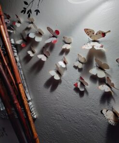 Amaonm® 60 Pcs 5 Packages Beautiful 3D Butterfly Wall Decals Removable DIY Home Decorations Art Decor Wall Stickers & Murals for Babys Bedroom Tv Background Living Room (White2) White2 37 81Um9fcY2HL