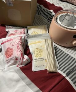 KOTAMU Digital Wax Warmer Kit for Hair Removal At Home for Women Sensitive Skin Brazilian Facial Hair Body with 4 Formulas Hard Wax Beads Target Different Type of Hair Blush 35 81UmkASqRoL