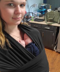 Boba Wrap Baby Carrier, Black - Original Stretchy Infant Sling, Perfect for Newborn Babies and Children up to 35 lbs 40 81UnH5Rq3oL