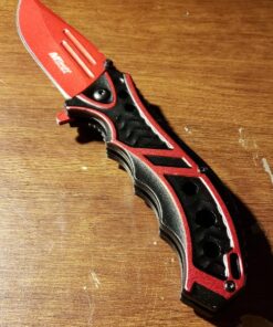 M-tech 8 Inch Spring Assisted Blood Red Folding Pocket Knife Tactical Combat 29 81UngbGPeML