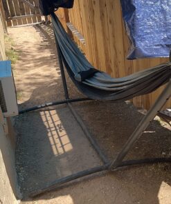 Wise Owl Outfitters Camping Hammock - Camping Essentials & Camping Gifts, Portable Hammock Single or Double Hammock for Outdoor, Indoor w/Hammock Straps Black & Grey Medium 30 81Uotb3O1BL