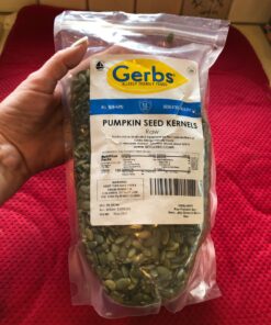 GERBS Raw Pumpkin Seed Kernels 2 LB. Resealable Bag, Top 14 Allergy Free Foods, Healthy Protein & Magnesium Packed Superfood Snack, Non GMO, No Oils, No Preservatives, Gluten & Peanut Free, Vegan, Keto, Kosher, Shelled Pepitas grown in Canada 33 81UoxToH7lL