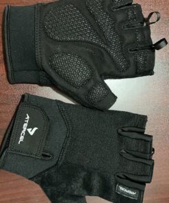 ATERCEL Workout Gloves for Men and Women, Exercise Gloves for Weight Lifting, Cycling, Gym, Training, Breathable and Snug fit Black Large 45 81Up4lpjB4L