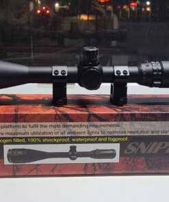 FSI Sniper 6-24x50mm Scope W Front AO Adjustment. Red/Blue/Green mil-dot Reticle. Comes with Extended Sunshade and Heavy Duty Ring Mount 31 81UphsGcKIL