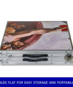 Alternative view of 8' Folding Beer Pong Table with Bottle Opener Silver Aluminum