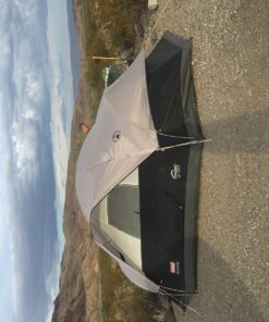 Coleman Red Canyon 8-Person Camping Tent, Weatherproof Family Tent Includes Room Dividers, Rainfly, Adjustable Ventilation, Storage Pockets, Carry Bag, & Quick Setup Black 37 81UrKP69orL