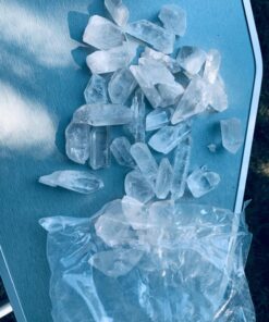 JIC Gem 1 Lb Natural Clear Quartz Crystals Points Bulk Stones and Crystals High Energy Raw White Quartz Crystals Healing Rough Stones Natural Quartz Cluster with Box 1LB 78 81UrXpPzxmL