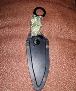 Master USA MU-1119GC Tactical Neck Knife, Black Blade, Cord-Wrapped Steel Handle, 6.75-Inch Overall, Grey Camo 33 81Urd8jWIzL