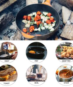 Bulin 24/13/11/8/4 PCS Camping Cookware Mess Kit Lightweight Backpacking Cooking Set Outdoor Cook Gear for Family Hiking, Picnic(Kettle, Pot, Frying Pan, Bowls, Plates, Spoon) 13 PCS 35 81Urk4XVxEL