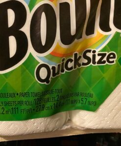 Bounty Quick-Size Paper Towels, White, 12 Family Rolls = 30 Regular Rolls 40 81Us9JhGKHL