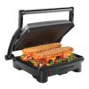 Chefman Panini Press Grill and Gourmet Sandwich Maker Non-Stick Coated Plates, Opens 180 Degrees to Fit Any Type or Size of Food, Stainless Steel Surface and Removable Drip Tray, 4 Slice, Black 23 81UsdTZoXLL
