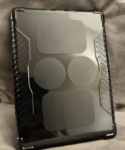 WixGear Mount Metal Plate with Adhesive for Magnetic Cradle-Less Mount - X4 Pack 2 Rectangle and 2 Round (Compatible with Magnetic mounts) (Black) Black 36 81UtMHdId8L