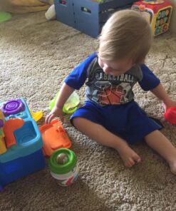 Fisher-Price Laugh & Learn Toddler Playset, Learning Kitchen with Music Lights & Bilingual Content for Baby to Toddler Pretend Play SIOC/FFP Frustration-Free Packaging 25 81UuOGqGo L