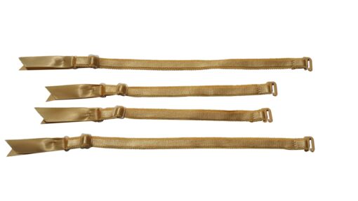 LoveFifi Women's Garter Straps - Set of 4 One Size Gold