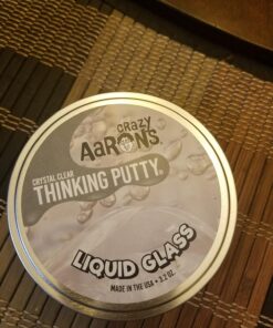 Crazy Aaron's Liquid Glass Thinking Putty 4 Inch Tin (3.2 oz) - See-Through Putty, Soft Texture - Never Dries Out 47 81Uv2xS3qOL
