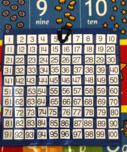 Carson Dellosa 26" x 26" Hundreds Pocket Chart for Classroom Blue, Classroom Organizer With 100 Pockets and Number Cards, Counting, Adding and Multiplying, Classroom Math Supplies 20 81UwZEyD8pL