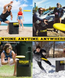 Kan Jam Disc Toss Game - American Made Outdoor Game for The Backyard, Beach, Park, Tailgates - Original, Illuminate, Pro, Travel Edition, and Carry Bag Only The OG 41 81UytasdlqL