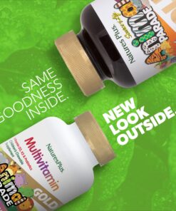 Alternative view of NaturesPlus Animal Parade Gold Children's Multivitamin - Assorted Cherry, Orange & Grape Flavors - 120 Chewable Animal-Shaped Tablets - Vegetarian, Gluten Free - 60 Servings Cherry, Orange, Grape 120 Count (Pack of 1)