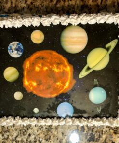 Solar System Edible Cake and Cupcake Topper For 1/4 sheet cake 15 81UzFltDgoL