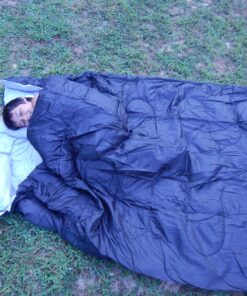 Double Sleeping Bag, Ohuhu Sleeping Bags for Adults with 2 Pillows 2 Person Sleeping Bag for Kids Waterproof Cold Weather Sleeping Bags for Family Teens Camping Backpacking Hiking Outdoor Black 57 81V 2ZEb2rL