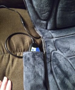 Snailax Vibration Massage Seat Cushion, Back Massager for Chair with Heat, 6 Vibrating Motors and 2 Heat Levels, Massage Chair Pad for Home Office use, Christmas Gifts for Men, Women 1 Count (Pack of 1) 35 81V 8uklwfL