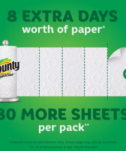 Bounty Quick-Size Paper Towels, White, 12 Family Rolls = 30 Regular Rolls 30 81V qyttUBL 1