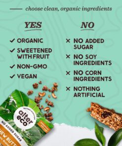Alter Eco Cashew Butter Granola, Healthy, Organic Breakfast & Snack, Naturally Sweetened with Fruit, Vegan, No Artificial Sugars or Additives, Regeneratively-Farmed Oats (Cashew Butter - 3 Pack) 11 81V0VwHNFWL 1
