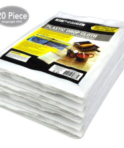 20 Piece Multi Use Great Value,Drop Cloth,Plastic Drop Cloth, 9x12Feet, Plastic Painting Tarp Waterproof Plastic Cover Clear Tarp Plastic Sheeting 8 81V1FEyTZZL