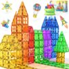 60 PCS Magnetic Building Tiles Kids Toys STEM Magnetic Blocks Sensory Toys Kids Games Magnet Building Toys for Boys and Girls Aged 3+, Kids Brain Development Preschool Kindergarten Toddler Toys 47 81V1NC0QxkL