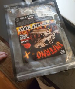 INFERNO X Carolina Reaper Beef Jerky – With Jurassic jerky’s special Blend of spices and the famous Carolina Reaper Pepper, the World’s Hottest Pepper! Amazing taste, MSG-free, no preservatives meat snack. Can You Handle The HEAT? (3 OZ bag) 17 81V1aNQj5EL