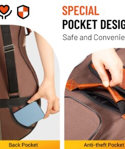 CAHAYA Guitar Bag 40 41 42 Inches 6 Pockets Guitar Case Water Resistent Oxford Cloth 0.5 Inch Extra Thick Sponge Overly Padded for Acoustic Classical Guitar with Anti-theft Pocket CY0150 28 81V2HkUYBjL