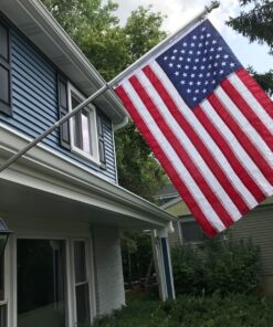 American Flag 2x3-100% Made In USA using Tough, Long Lasting Nylon Built for Outdoor Use, Featuring Embroidered Stars and Sewn Stripes plus Superior Quadruple Stitching on Fly End 2 by 3 Foot 20 81V51YzEtuL