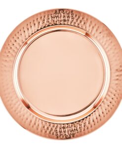 Alternative view of Old Dutch Hammered Copper Charger Plates, 13", Set of 6, Model Number: OS866 Charger Plates, Set of 6