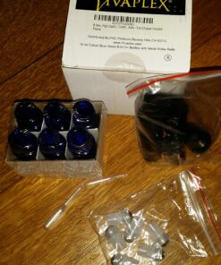 Vivaplex, 6, Cobalt Blue, 10 ml Glass Roll-on Bottles with Stainless Steel Roller Balls - .5 ml Dropper Included 58 81VAIO5pSVL