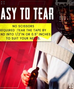 EAGLES Hockey Tape Multipurpose Cloth Tape Roll for Ice & Roller Hockey Stick, Blade & Handle Protector - Strong Over Grip for Lacrosse Baseball Bat Sports Gifts, Accessories, Equipment 2x Black 26 81VAIpHSEfS
