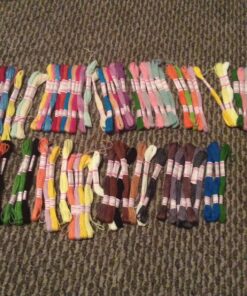 Premium Rainbow Color Embroidery Floss - Cross Stitch Threads - Friendship Bracelets Floss - Crafts Floss - 116 Pcs - 105 Skeins Per Pack and Set of 10 Embroidery Needles and 1 Threader 47 81VAazhnbuL