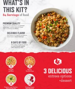 READYWISE - Gluten Free Bucket, 84 Servings, Emergency, MRE Meal Food Supply, Premade, Freeze Dried Survival Food for Hiking, Adventure & Camping Essentials, Individually Packaged, 25 Year Shelf Life 84 Servings - Gluten Free Bucket 14 81VAlUMSxgL