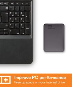 WD 5TB Elements Portable HDD, External Hard Drive, USB 3.0 for PC & Mac, Plug and Play Ready - WDBU6Y0050BBK-WESN 24 81VBUHrHL