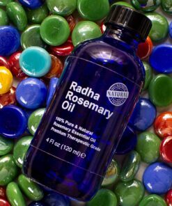 Radha Beauty - Huge 4 oz. Rosemary Essential Oil - 100% Pure Therapeutic Grade, Steam Distilled for Aromatherapy, Relaxation, Scalp, Healthy Hair Growth, Anti-Aging, Dry Skin 4 Fl Oz (Pack of 1) 24 81VDMDELptS