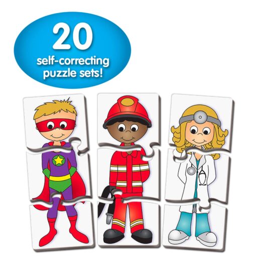 The Learning Journey: Match It! - Who Am I? - 20 Piece Self-Correcting Matching Puzzle Set - Diversity Toys for Toddlers Ages 3 and Up - Award Winning Toys Match It! - Who Am I?