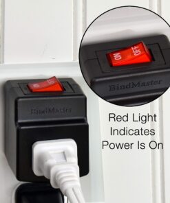 BindMaster 2 Prong Single Port Power Adapter for Outlet with Red Light Indicator On/Off Switch to be Energy Saving, Black {3 Pack}…… 3 Pack Black 2 Prong 10 81VDoYfjbZL