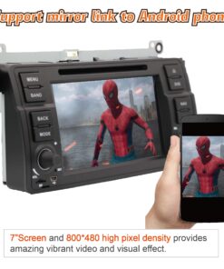 Amaseaudio, Car Stereo, 1 Din Compatible for BMW E46 3 Series 1999-2004, 7" Touchscreen, in Dash DVD Player, Windows CE 6.0, GPS Navi, Head Units with Car Stereo Bluetooth 14 81VEf6mnuLL
