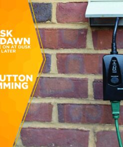 Coleman Cable 50013 24-Hour Outdoor Digital Light Sensor Timer, Black 1 Count (Pack of 1) 8 81VFaqXI1L