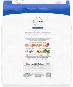 NUTRO ULTRA Adult Large Breed High Protein Natural Dry Dog Food with a Trio of Proteins from Chicken Lamb and Salmon, 30 lb. Bag 30 Pound (Pack of 1) 28 81VFn rZWFL